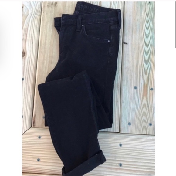 Citizens of Humanity Black Straight Leg Denim